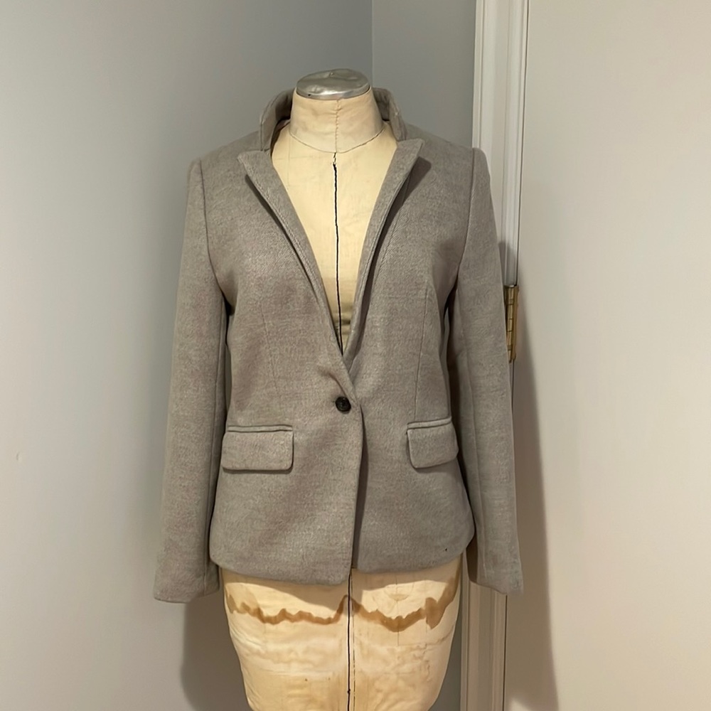 Banana Republic Classic Italian Fit Washable Wool Blend Blazer Size 6P